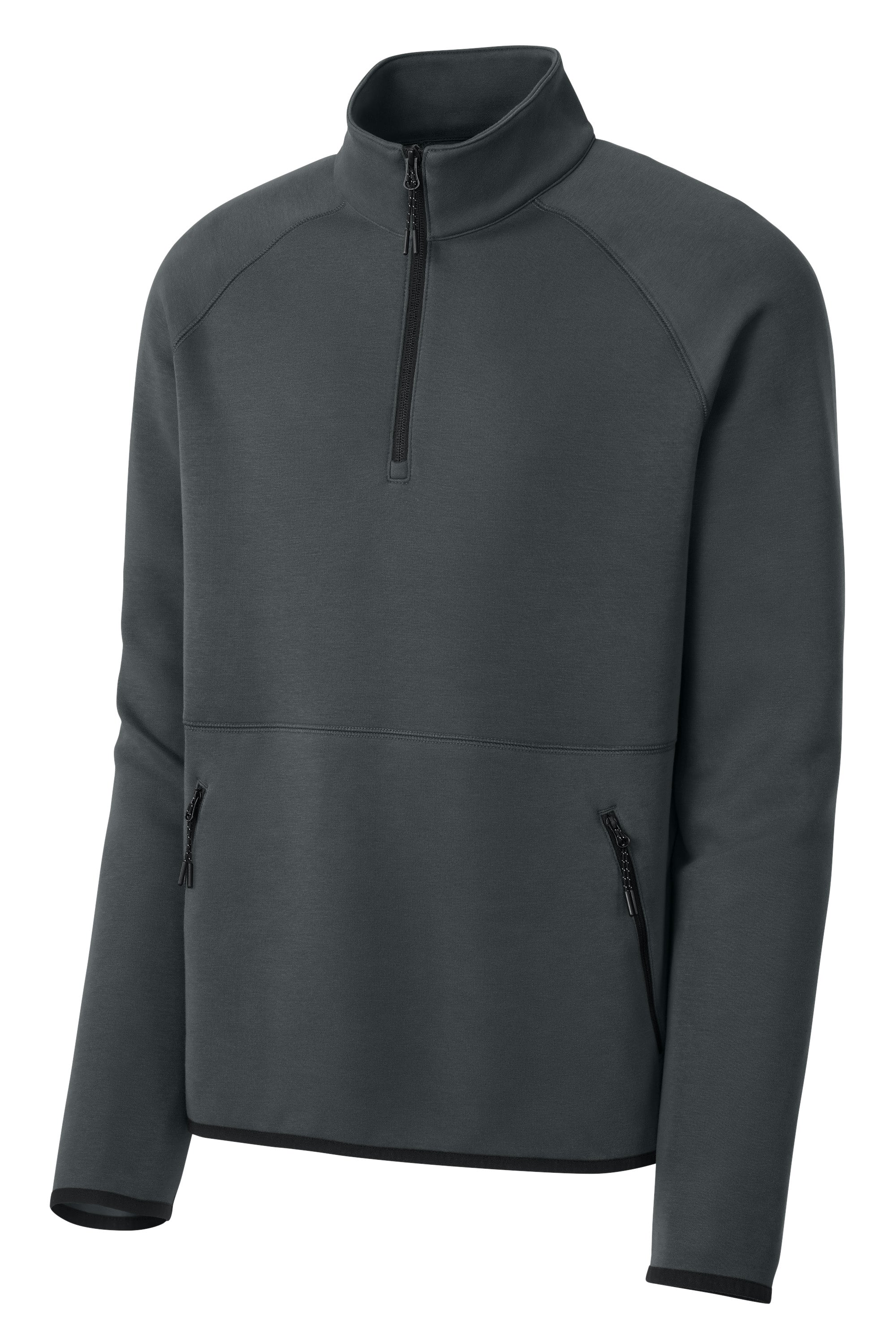 Sport-Tek ST841 Mens Phenom 1/4 Zip Sweatshirt w/ Pockets Iron Grey Form Front