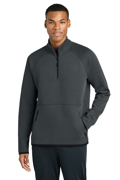 Sport-Tek ST841 Mens Phenom 1/4 Zip Sweatshirt w/ Pockets Iron Grey Model Front