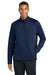 Sport-Tek ST841 Mens Phenom 1/4 Zip Sweatshirt w/ Pockets True Navy Blue Model Front