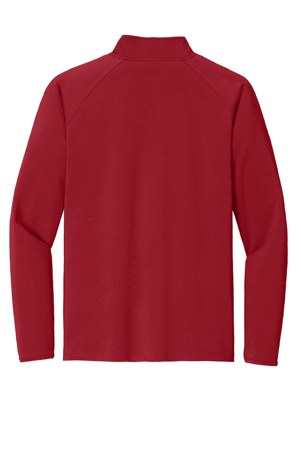 Sport-Tek ST850/TST850 Mens Sport-Wick Moisture Wicking 1/4 Zip Sweatshirt Deep Red Flat Back