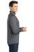 Sport-Tek ST850/TST850 Mens Sport-Wick Moisture Wicking 1/4 Zip Sweatshirt Heather Charcoal Grey Model Side
