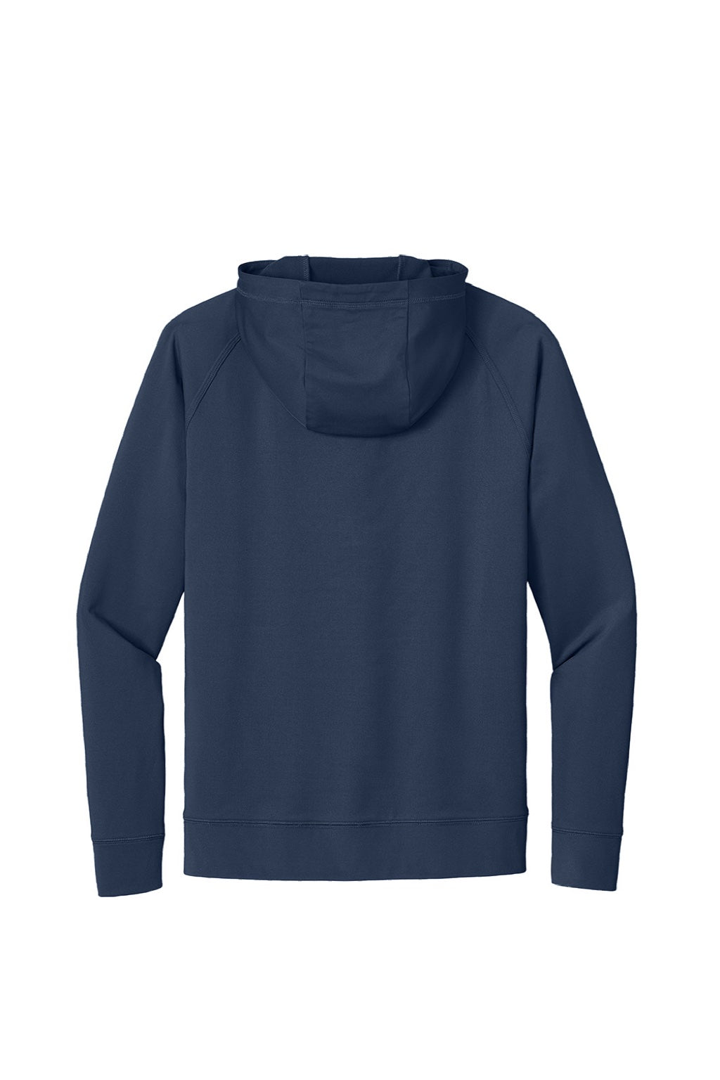 Sport-Tek ST856 Mens Sport-Wick Moisture Wicking 1/4 Zip Hooded Sweatshirt Hoodie w/ Pouch Pocket True Navy Blue Flat Back