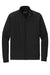 Sport-Tek ST857 Mens Sport-Wick Moisture Wicking Full Zip Cadet Jacket Black Flat Front