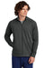 Sport-Tek ST857 Mens Sport-Wick Moisture Wicking Full Zip Cadet Jacket Charcoal Grey Model Front