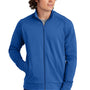 Sport-Tek Mens Sport-Wick Moisture Wicking Full Zip Cadet Jacket - True Royal Blue