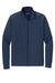 Sport-Tek ST857 Mens Sport-Wick Moisture Wicking Full Zip Cadet Jacket True Navy Blue Flat Front