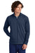Sport-Tek ST857 Mens Sport-Wick Moisture Wicking Full Zip Cadet Jacket True Navy Blue Model Front