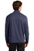 Sport-Tek ST860 Mens Sport-Wick Moisture Wicking 1/4 Zip Sweatshirt True Navy Blue Model Back