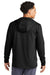 Sport-Tek ST870 Mens Circuit Full Zip Hooded Sweatshirt Hoodie w/ Pockets Deep Black Model Back