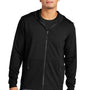 Sport-Tek Mens Circuit Full Zip Hooded Sweatshirt Hoodie w/ Pockets - Deep Black