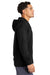 Sport-Tek ST870 Mens Circuit Full Zip Hooded Sweatshirt Hoodie w/ Pockets Deep Black Model Side