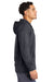 Sport-Tek ST870 Mens Circuit Full Zip Hooded Sweatshirt Hoodie w/ Pockets Graphite Grey Model Side