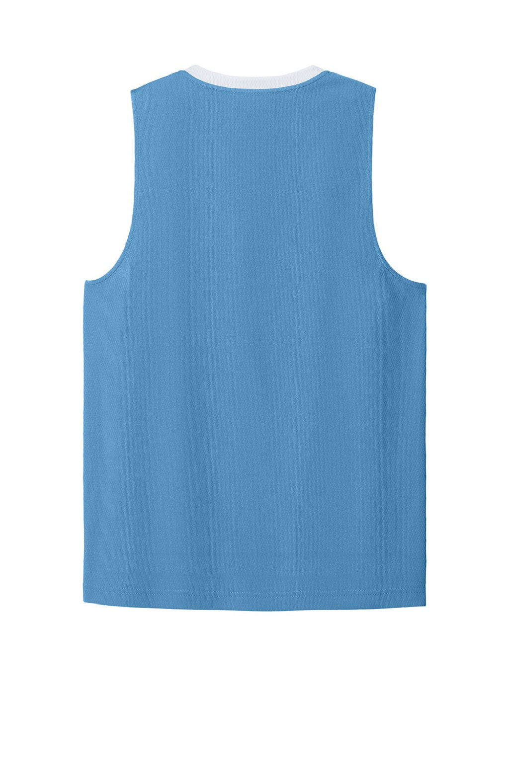 Sport-Tek ST900 Mens Rival Basketball Moisture Wicking Reversible Jersey Tank Top Carolina Blue/White Flat Back