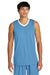 Sport-Tek ST900 Mens Rival Basketball Moisture Wicking Reversible Jersey Tank Top Carolina Blue/White Model Front