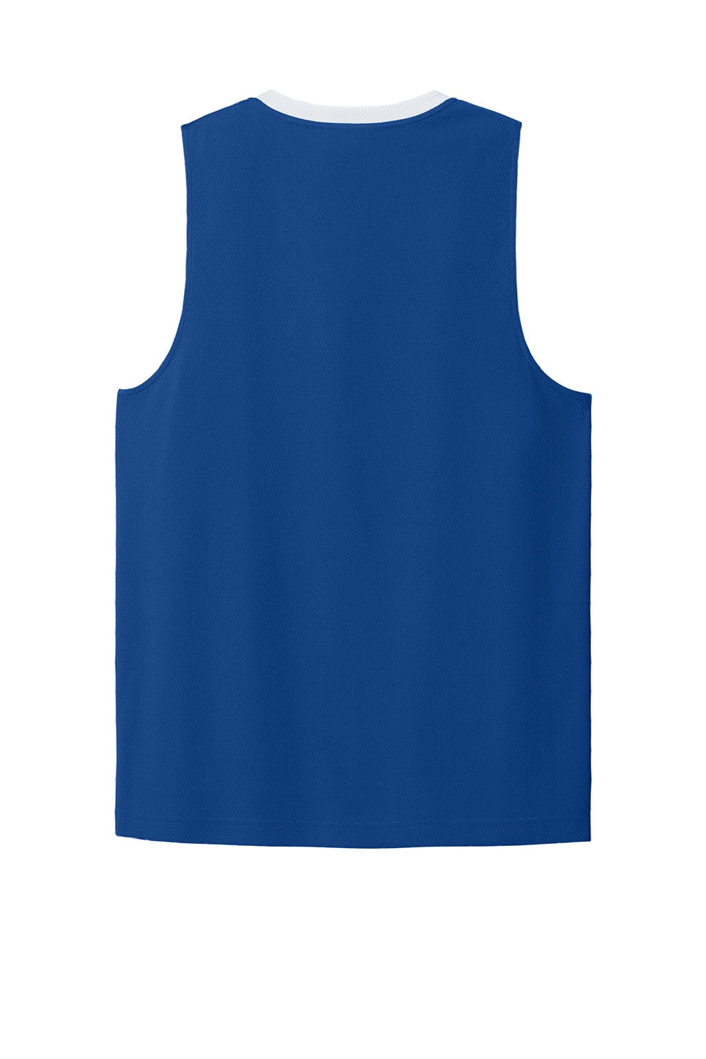 Sport-Tek ST900 Mens Rival Basketball Moisture Wicking Reversible Jersey Tank Top True Royal Blue/White Flat Back