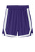 Sport-Tek ST901 Mens Rival Moisture Wicking Basketball Shorts Purple/White Flat Front