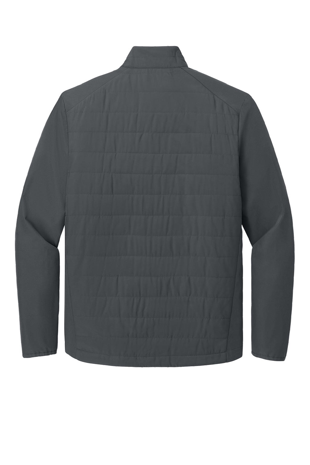 Sport-Tek ST940 Mens Teknical Hybrid Full Zip Jacket Iron Grey Flat Back