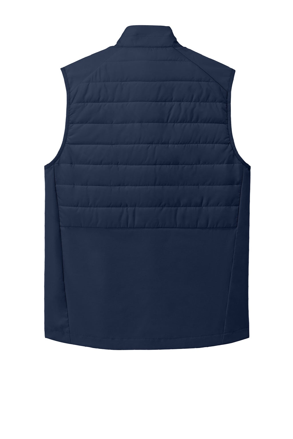 Sport-Tek ST941 Mens Teknical Hybrid Full Zip Vest True Navy Blue Flat Back