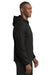 Sport-Tek ST980 Mens Wind & Water Resistant Full Zip Hooded Soft Shell Jacket Deep Black Model Side