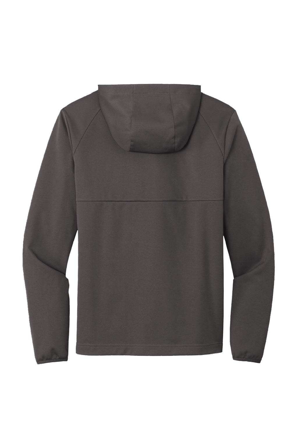 Sport-Tek ST980 Mens Wind & Water Resistant Full Zip Hooded Soft Shell Jacket Graphite Grey Flat Back