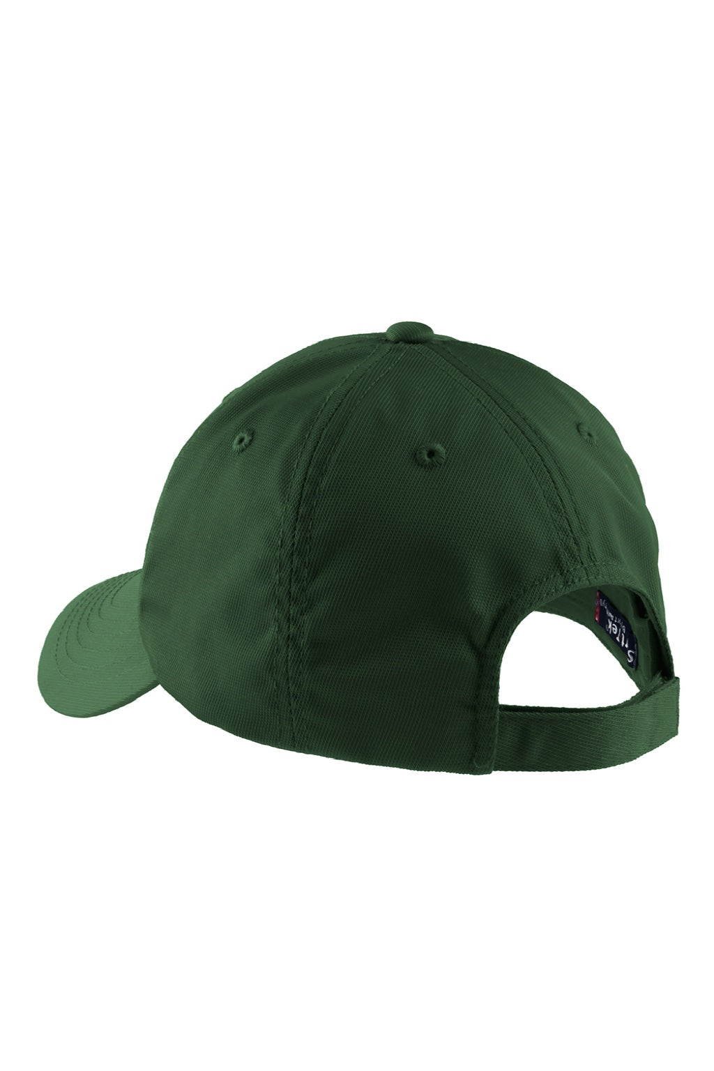 Sport-Tek Hats STC10 Mens Dry Zone Moisture Wicking Adjustable Hat Forest Green Flat Back