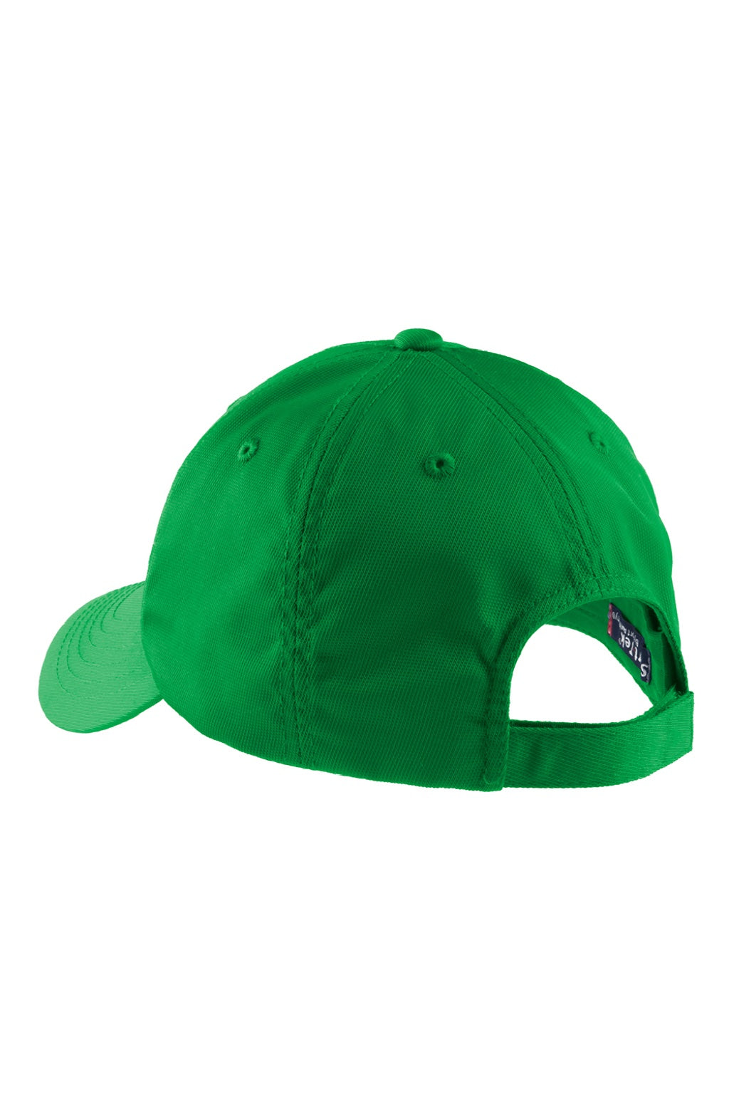Sport-Tek Hats STC10 Mens Dry Zone Moisture Wicking Adjustable Hat Kelly Green Flat Back