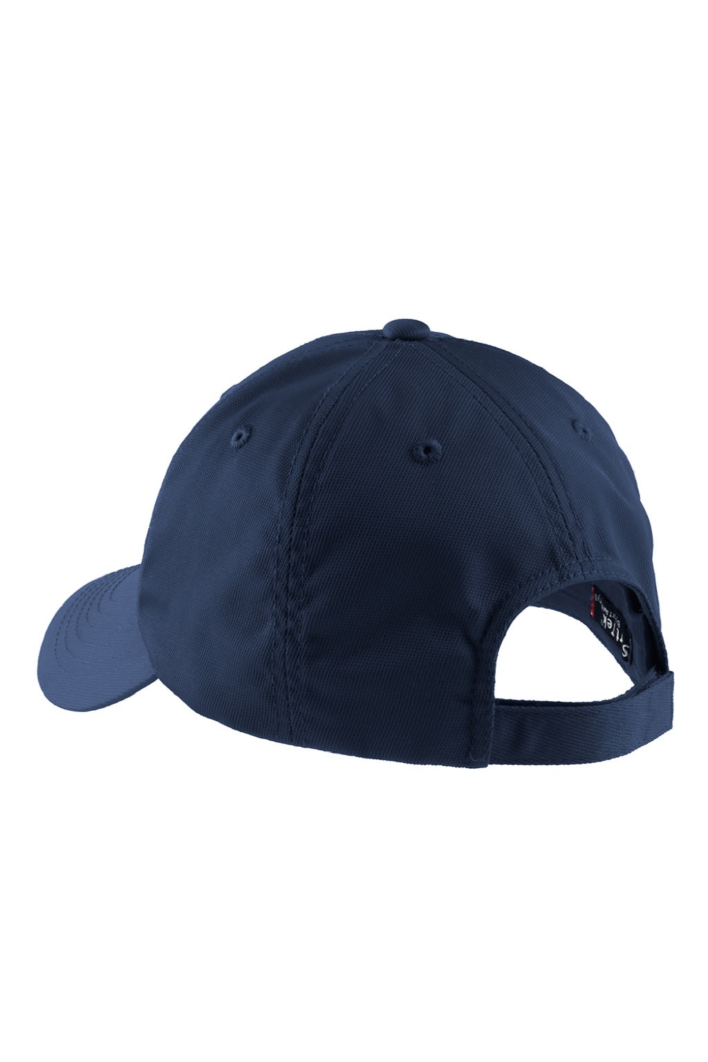 Sport-Tek Hats STC10 Mens Dry Zone Moisture Wicking Adjustable Hat True Navy Blue Flat Back