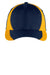 Sport-Tek Hats STC11 Mens Dry Zone Moisture Wicking Adjustable Hat True Navy Blue/Gold Flat Front