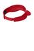 Sport-Tek Hats STC13 Mens Dry Zone Moisture Wicking Colorblock Adjustable Visor True Red/White Flat Back
