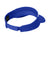 Sport-Tek Hats STC13 Mens Dry Zone Moisture Wicking Colorblock Adjustable Visor True Royal Blue/White Flat Back
