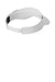 Sport-Tek Hats STC13 Mens Dry Zone Moisture Wicking Colorblock Adjustable Visor White/Black Flat Back