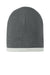 Sport-Tek Hats STC15 Performance Moisture Wicking Knit Beanie Heather Grey Flat Front
