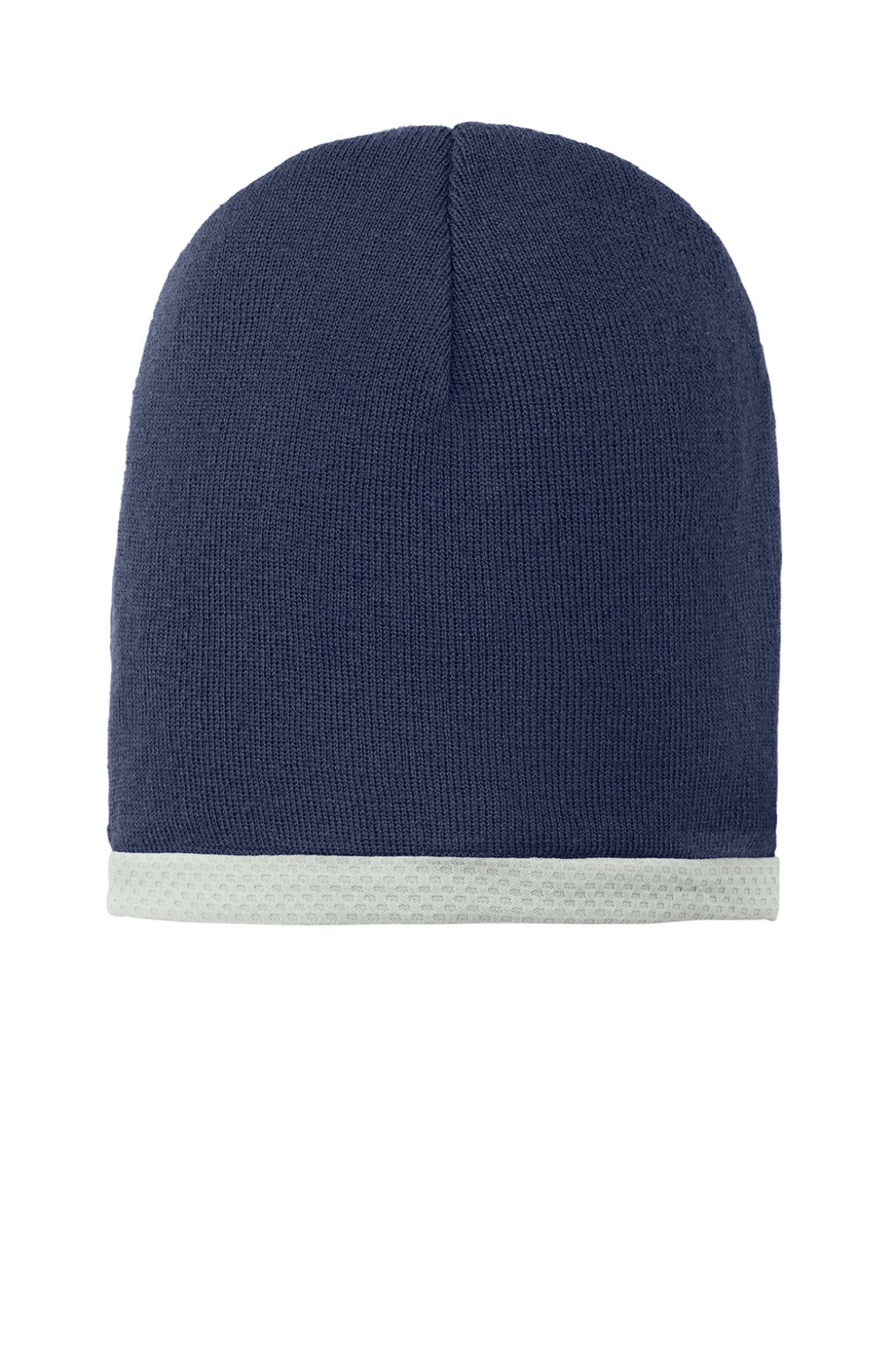 Sport-Tek Hats STC15 Performance Moisture Wicking Knit Beanie True Navy Blue Flat Front