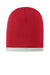 Sport-Tek Hats STC15 Performance Moisture Wicking Knit Beanie True Red Flat Front