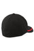 Sport-Tek Hats STC16 Moisture Wicking Stretch Fit Hat Black/True Red Flat Back