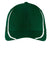 Sport-Tek Hats STC16 Moisture Wicking Stretch Fit Hat Forest Green/White Flat Front