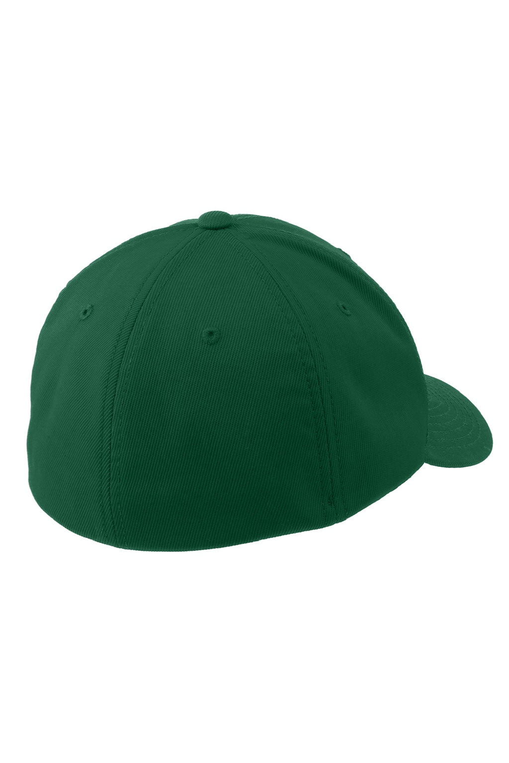 Sport-Tek Hats STC17 Moisture Wicking Stretch Fit Hat Forest Green Flat Back