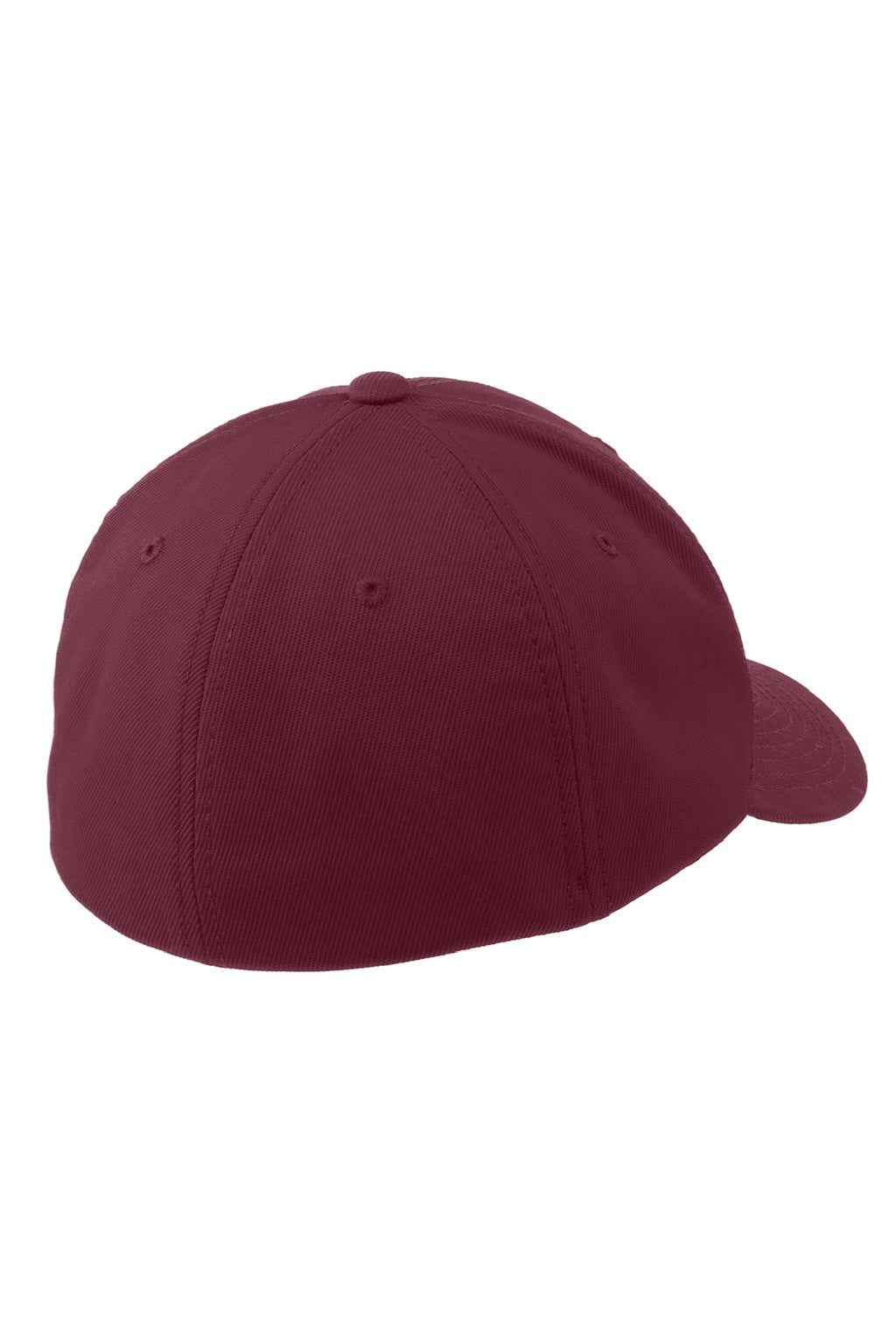 Sport-Tek Hats STC17 Moisture Wicking Stretch Fit Hat Maroon Flat Back