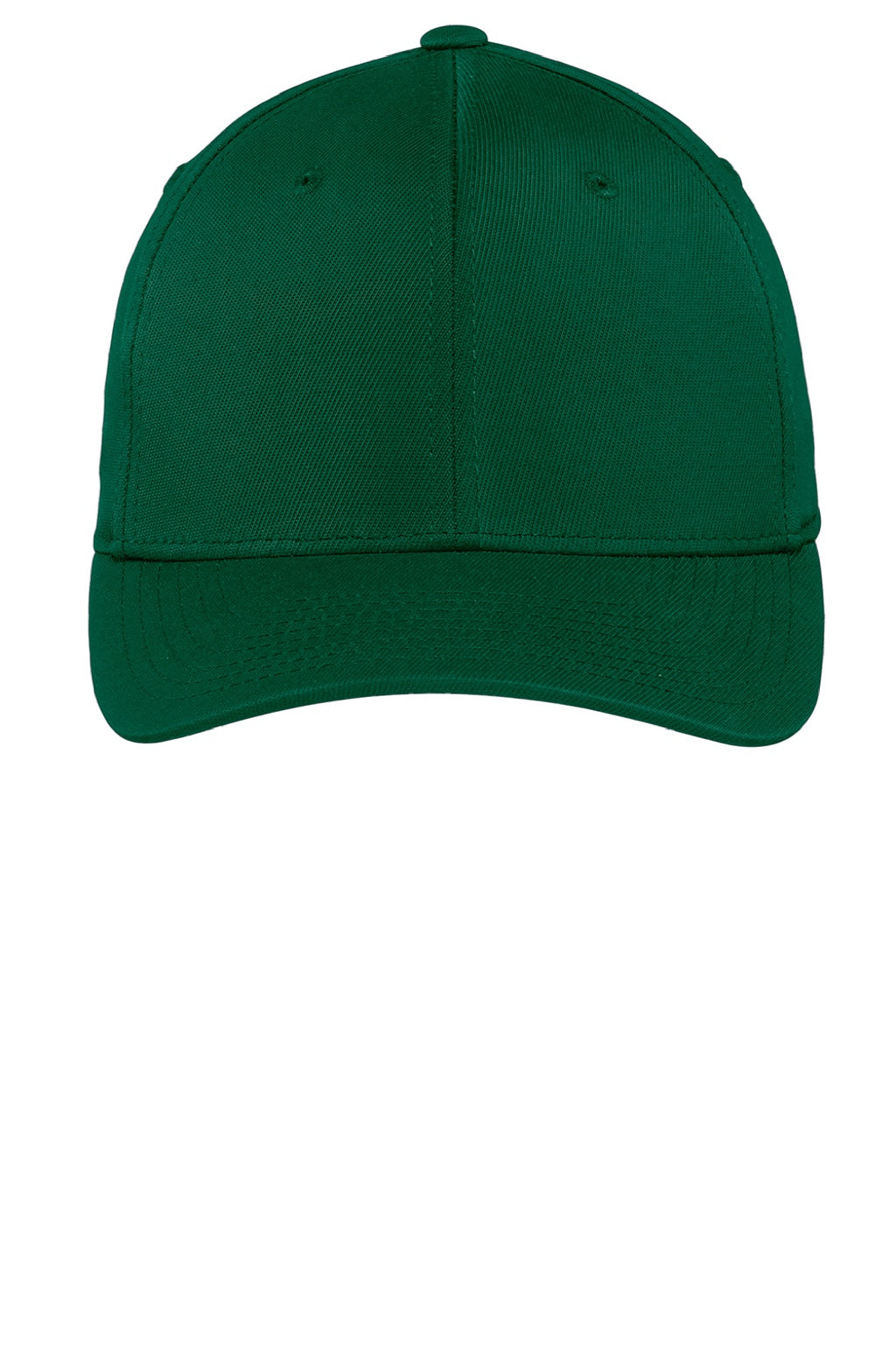Sport-Tek Hats STC17 Moisture Wicking Stretch Fit Hat Forest Green Flat Front