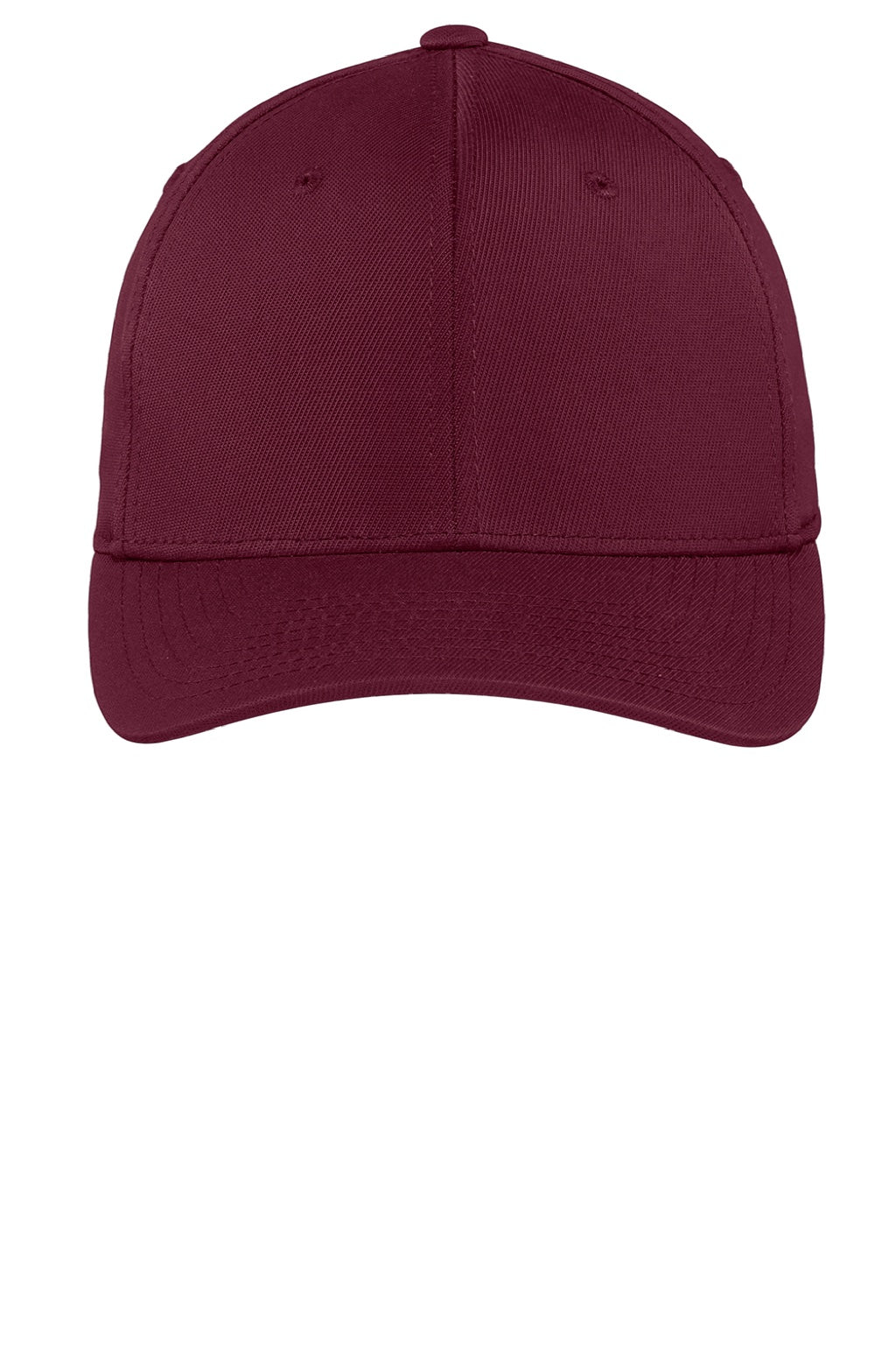 Sport-Tek Hats STC17 Moisture Wicking Stretch Fit Hat Maroon Flat Front