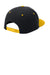 Sport-Tek Hats STC19 Mens Adjustable Hat Black/Gold Flat Back
