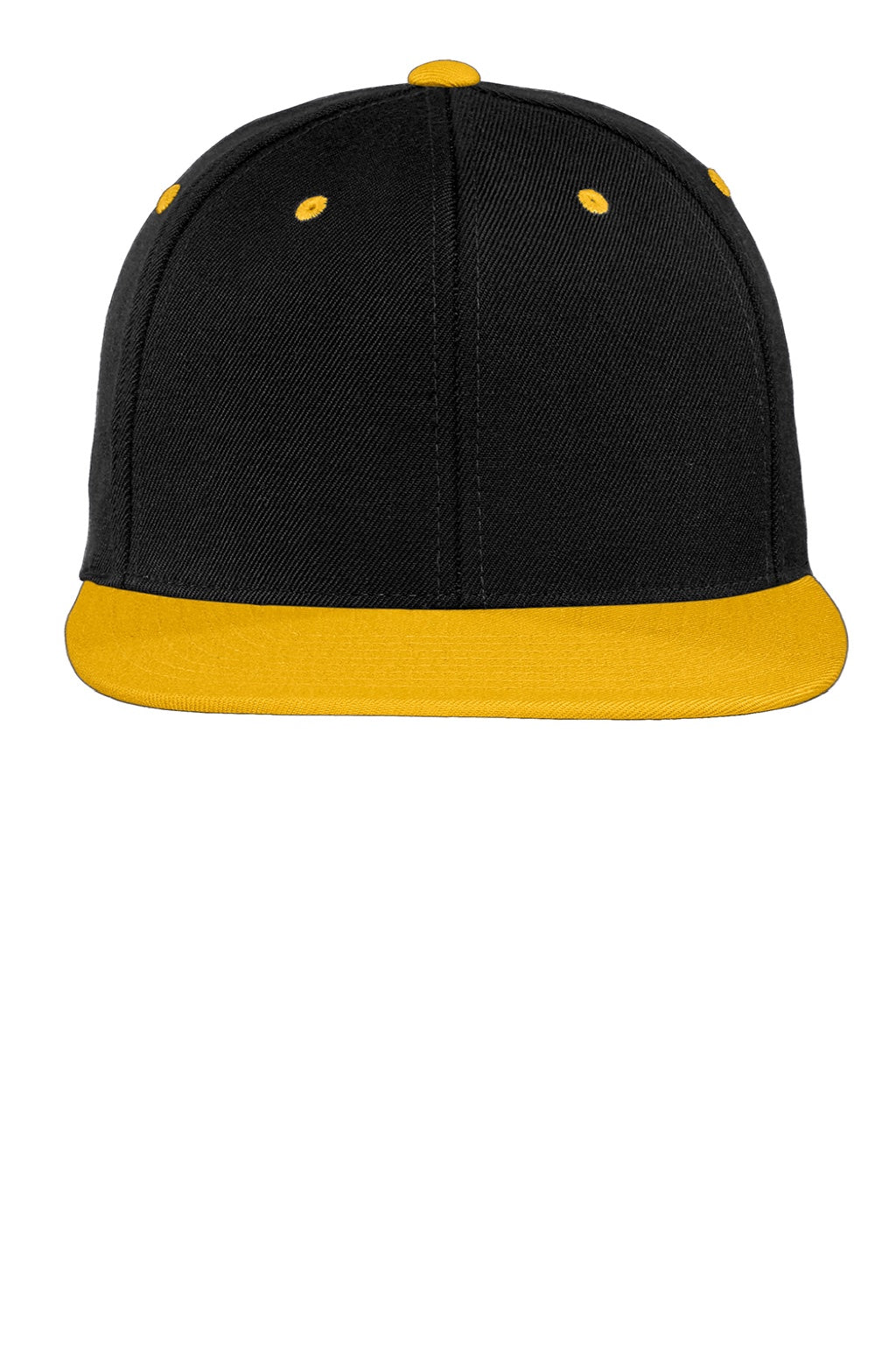 Sport-Tek Hats STC19 Mens Adjustable Hat Black/Gold Flat Front