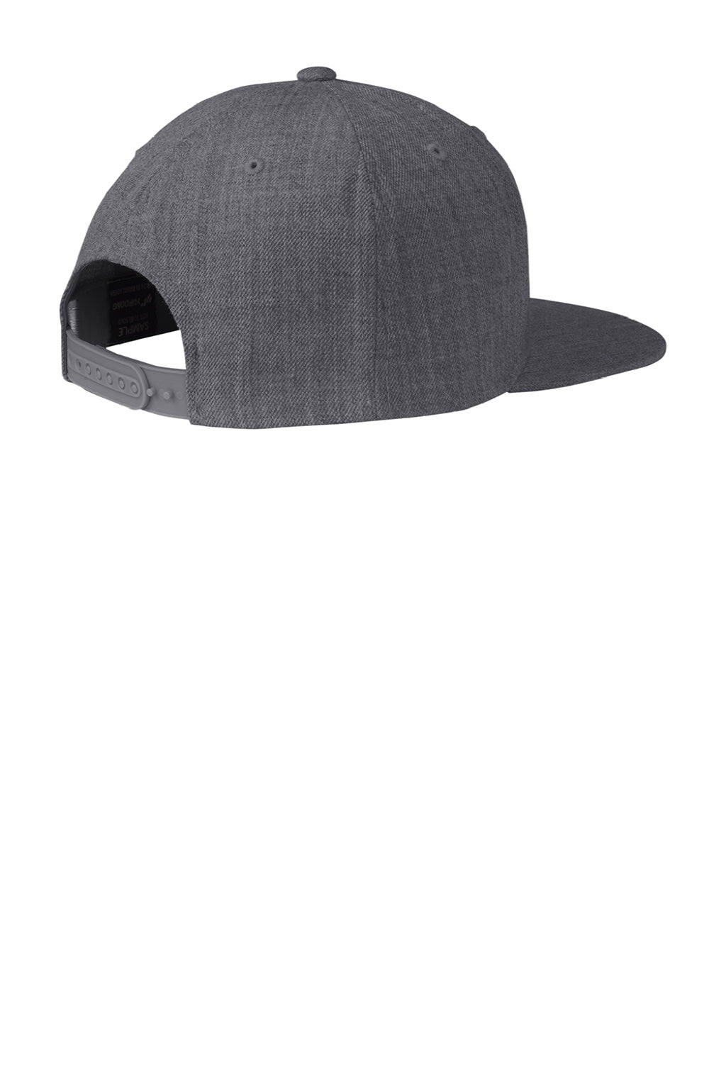 Sport-Tek Hats STC19 Mens Adjustable Hat Heather Dark Grey Flat Back