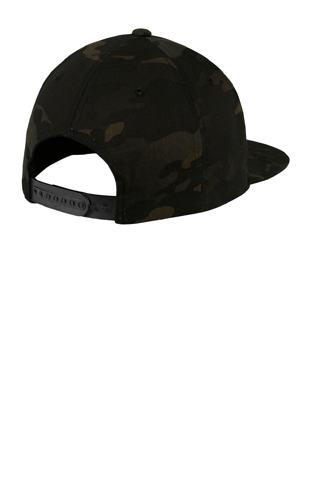 Sport-Tek Hats STC19 Mens Adjustable Hat Multicam Black Flat Back