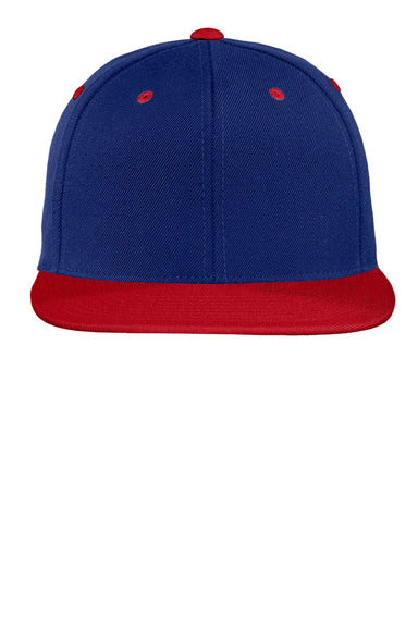 Sport-Tek Hats STC19 Mens Adjustable Hat True Royal Blue/True Red Flat Front