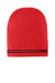 Sport-Tek Hats STC20 Spectator Beanie True Red/Black Flat Front