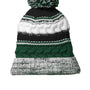 Sport-Tek Hats Unisex Pom Pom Team Beanie - Forest Green/Black/White