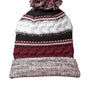Sport-Tek Hats Unisex Pom Pom Team Beanie - Maroon/Black/White