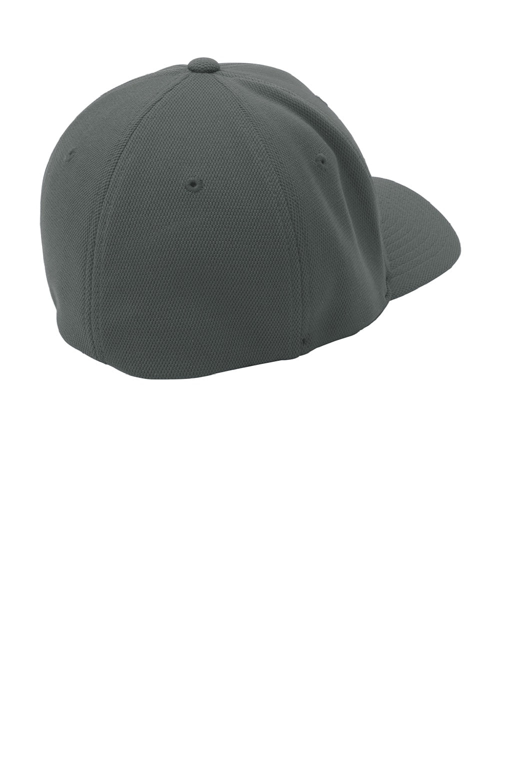 Sport-Tek Hats STC22 Cool & Dry Moisture Wicking Stretch Fit Hat Magnet Grey Flat Back