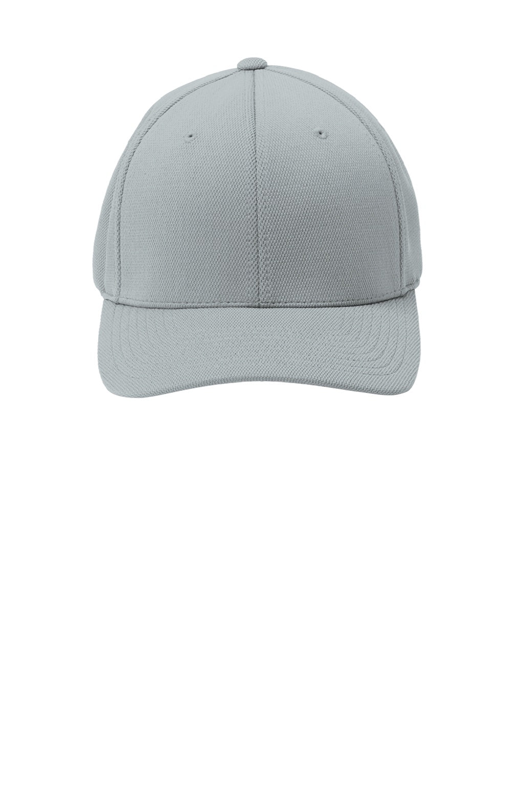 Sport-Tek Hats STC22 Cool & Dry Moisture Wicking Stretch Fit Hat Heather Grey Flat Front